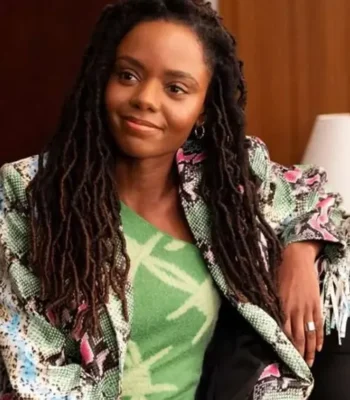 Ashleigh Murray The Other Black Girl 2023 Snake Print Jacket