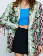 Ashleigh Murray The Other Black Girl 2023 Snake Print Jacket
