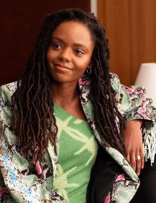 Ashleigh Murray The Other Black Girl 2023 Snake Print Jacket Ashleigh Murray The Other Black Girl 2023 Snake Print Jacket