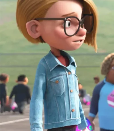 Ava Morse Ron’s Gone Wrong Blue Denim Jacket