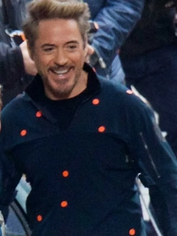 Avengers Endgame Tony Stark Blue Jacket