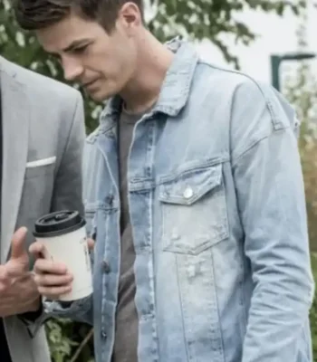 Barry Allen The Flash S04 Blue Denim Jacket