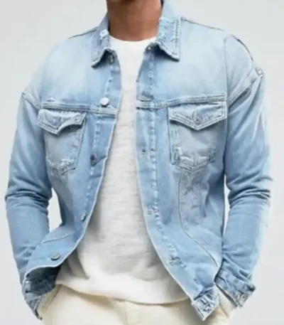 Barry Allen The Flash S04 Blue Denim Jacket
