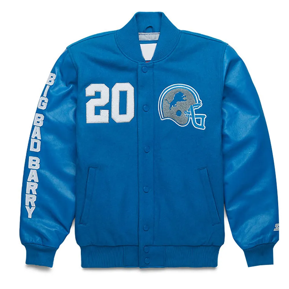 Barry Sanders Detroit Lions Jacket Barry Sanders Detroit Lions Jacket