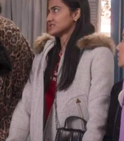 Bela Malhotra The Sex Lives of College Girls Grey Coat