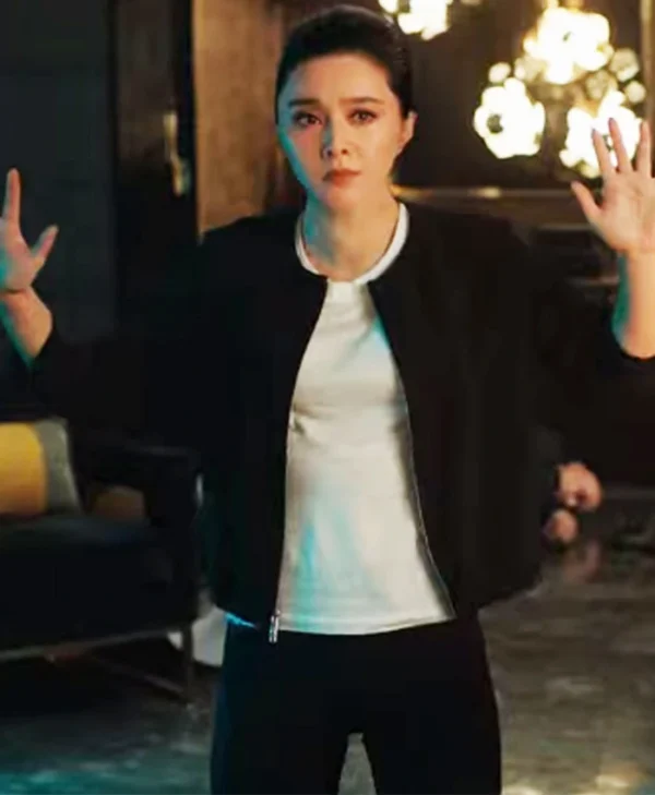 Bingbing Fan Movie The 355 Lin Mi Sheng Black Jacket