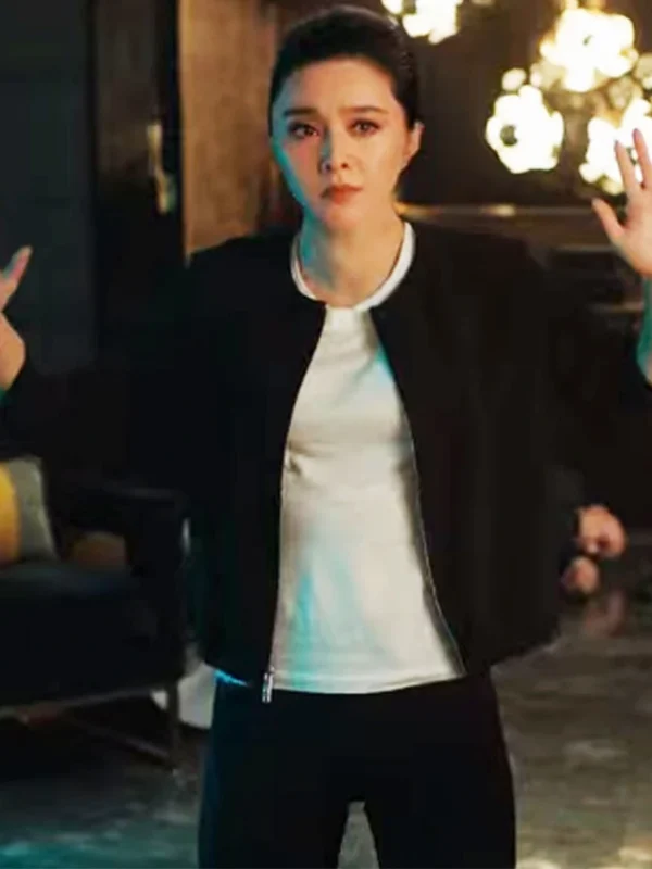 Bingbing Fan Movie The 355 Lin Mi Sheng Black Jacket