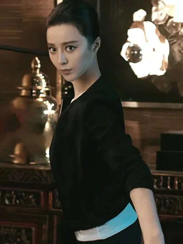 Bingbing Fan Movie The 355 Lin Mi Sheng Black Jacket