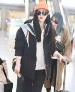 Bingbing Fan The 355 Lin Mi Sheng Black Coat