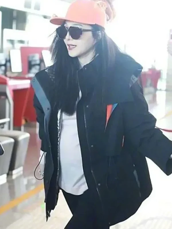 Bingbing Fan The 355 Lin Mi Sheng Black Coat