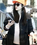 Bingbing Fan The 355 Lin Mi Sheng Black Coat