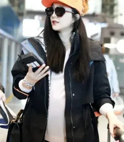 Bingbing Fan The 355 Lin Mi Sheng Black Coat