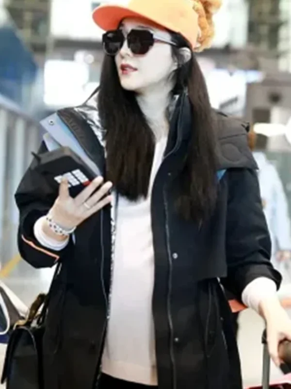 Bingbing Fan The 355 Lin Mi Sheng Black Coat