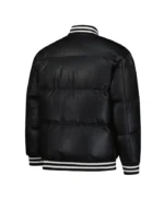 Chicago White Sox Puffer Black Satin Jacket