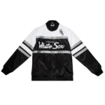 Black and White Chicago White Sox Satin Heavyweight Jacket
