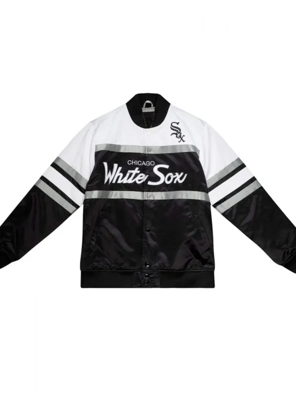 Black and White Chicago White Sox Satin Heavyweight Jacket