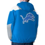 Blue Detroit Lions Charger Half-Zip Pullover Jacket
