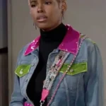 Bold and The Beautiful Paris Buckingham Blue Denim Jacket
