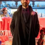Brett Goldstein Ted Lasso Roy Kent Black Cotton Coat