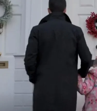 Brett Goldstein Ted Lasso Roy Kent Black Cotton Coat