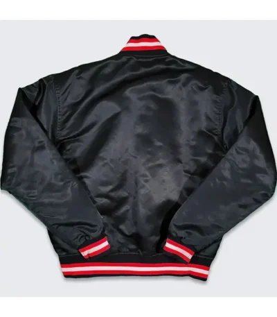 Chicago Bulls 80’s Black Bomber Jacket