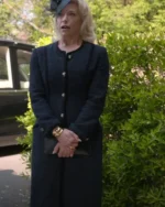 Hannah Waddingham Ted Lasso Rebecca Welton Black Long Coat