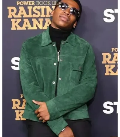 Kanan Stark Power Book III Raising Kanan Green Jacket
