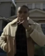 Power Book II Ghost 2 Bit Fur Brown Sherpa Jacket