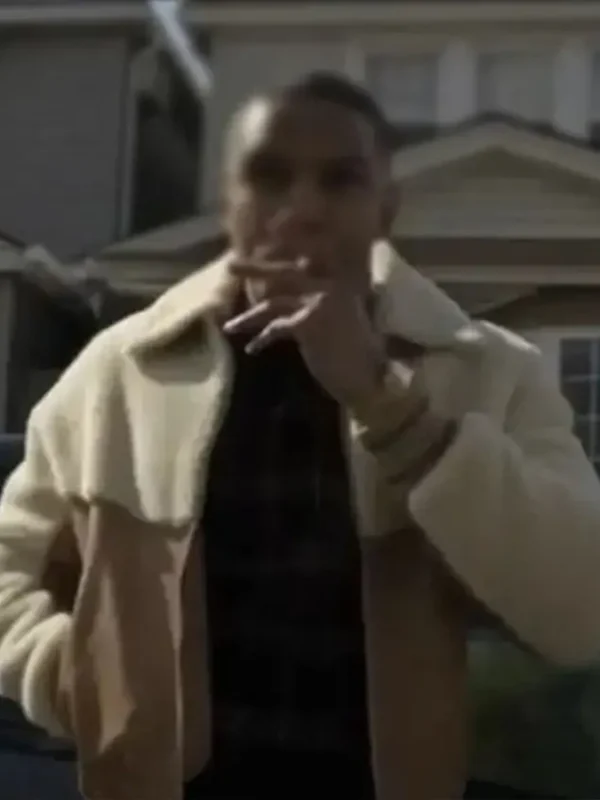 Power Book II Ghost 2 Bit Fur Brown Sherpa Jacket
