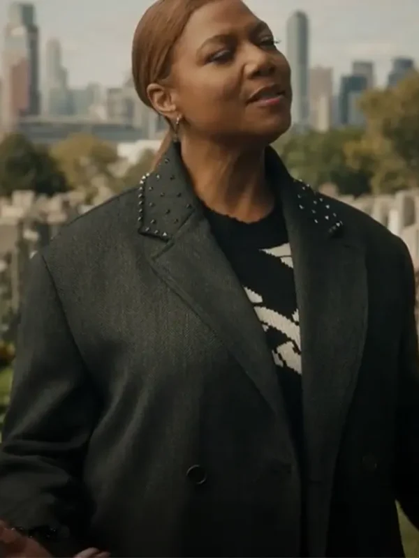 Robyn Mccall The Equalizer S03 Stud Collar Trench Coat