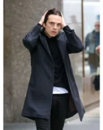 Sharper 2023 Sebastian Stan Gray Coat
