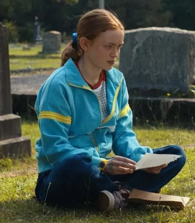 Stranger Things S4 Max Mayfield Blue Jacket