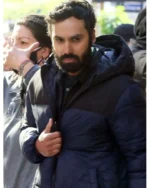 Suspicion Aadesh Chopra Blue and Black Puffer Jacket