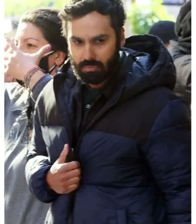 Suspicion Aadesh Chopra Blue and Black Puffer Jacket