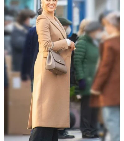 Ted Lasso Rebecca Welton Brown Long Trench Coat