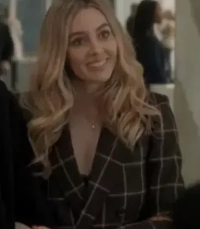 Ted Lasso S03 Bex Black Plaid Blazer