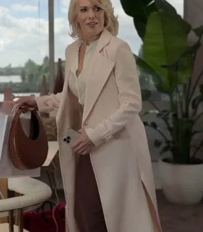 Ted Lasso S03 Hannah Waddingham Pink Trench Coat