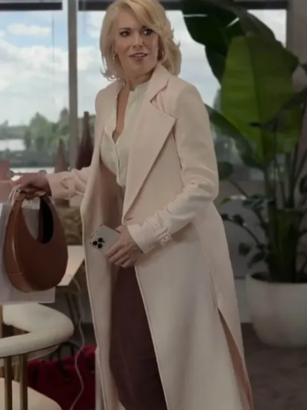 Ted Lasso S03 Hannah Waddingham Pink Trench Coat