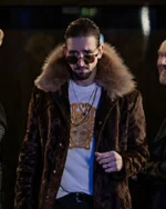 Ted Lasso S03 Maximilian Osinski Brown Fur Coat