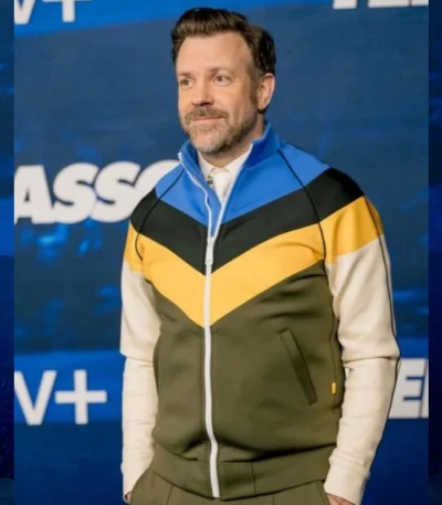 Ted Lasso S3 Premiere Jason Sudeikis Tracksuit