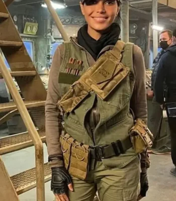 The Expendables 4 Sheila Shah Green Vest