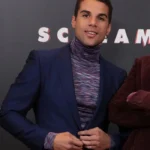 Chad Meeks-Martin Scream Blue Blazer Coat