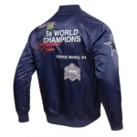 Championship Dallas Cowboys Navy Blue Satin Jacket