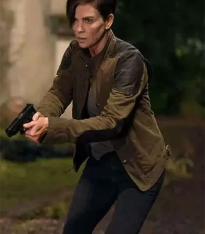 Charlize Theron The Old Guard Brown Cotton Jacket