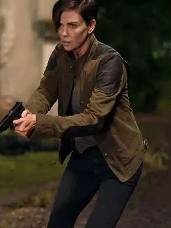 Charlize Theron The Old Guard Brown Cotton Jacket