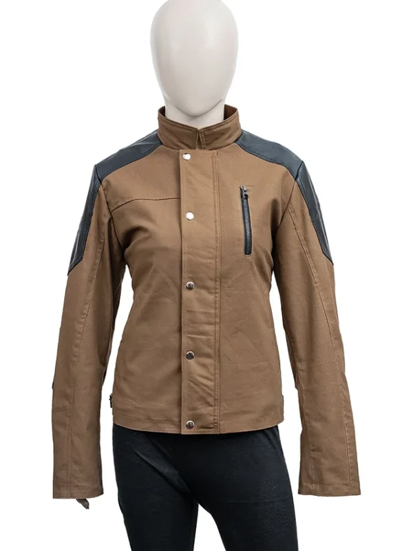 Charlize Theron The Old Guard Brown Cotton Jacket
