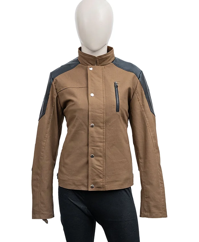 Charlize Theron The Old Guard Brown Cotton Jacket Charlize Theron The Old Guard Brown Cotton Jacket