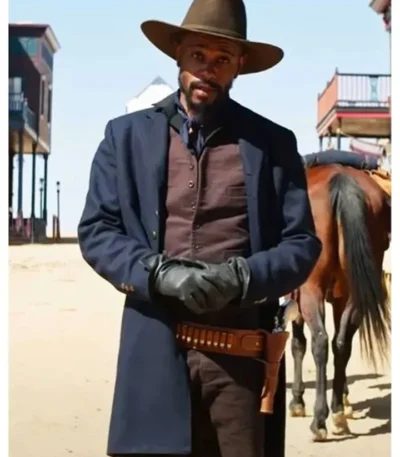 Cherokee Bill The Harder They Fall Blue Trench Coat