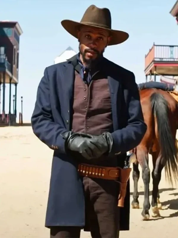 Cherokee Bill The Harder They Fall Blue Trench Coat
