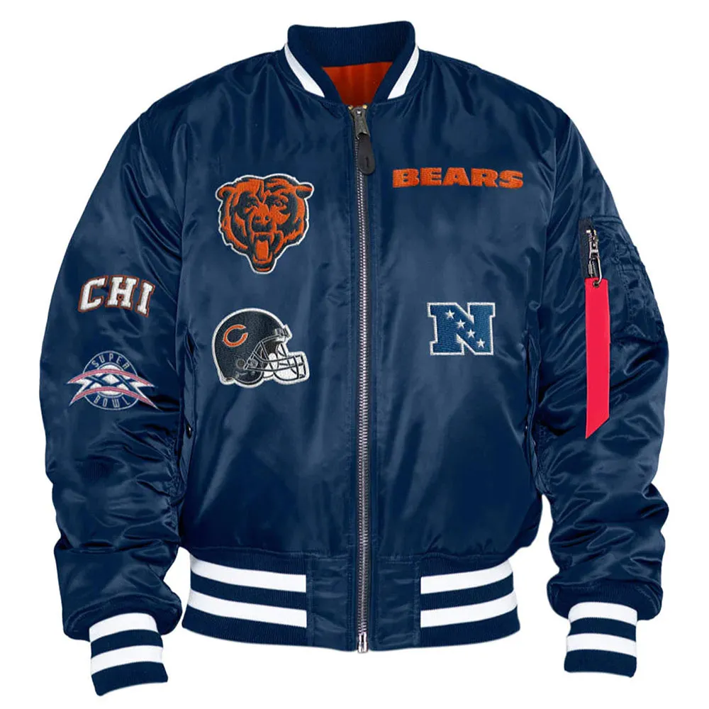 Chicago Bears Bomber MA-1 Jacket Chicago Bears Bomber MA-1 Jacket